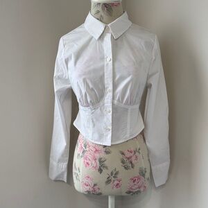 Abercrombie & Fitch White Button Down Shirt